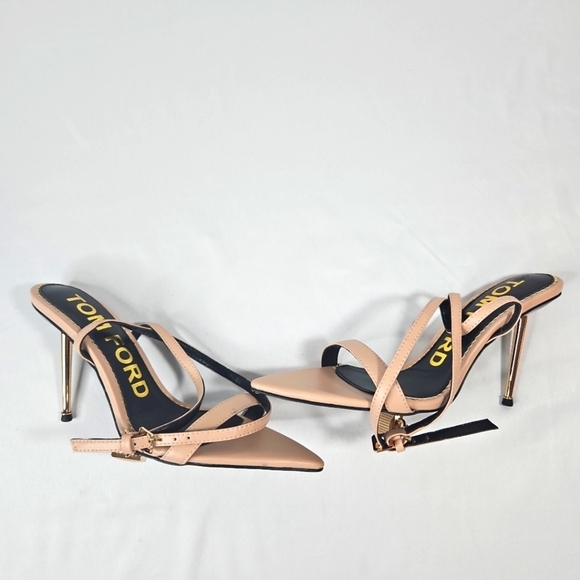 Tom Ford Neutral Padlock Heels Size 38 - Picture 9 of 11